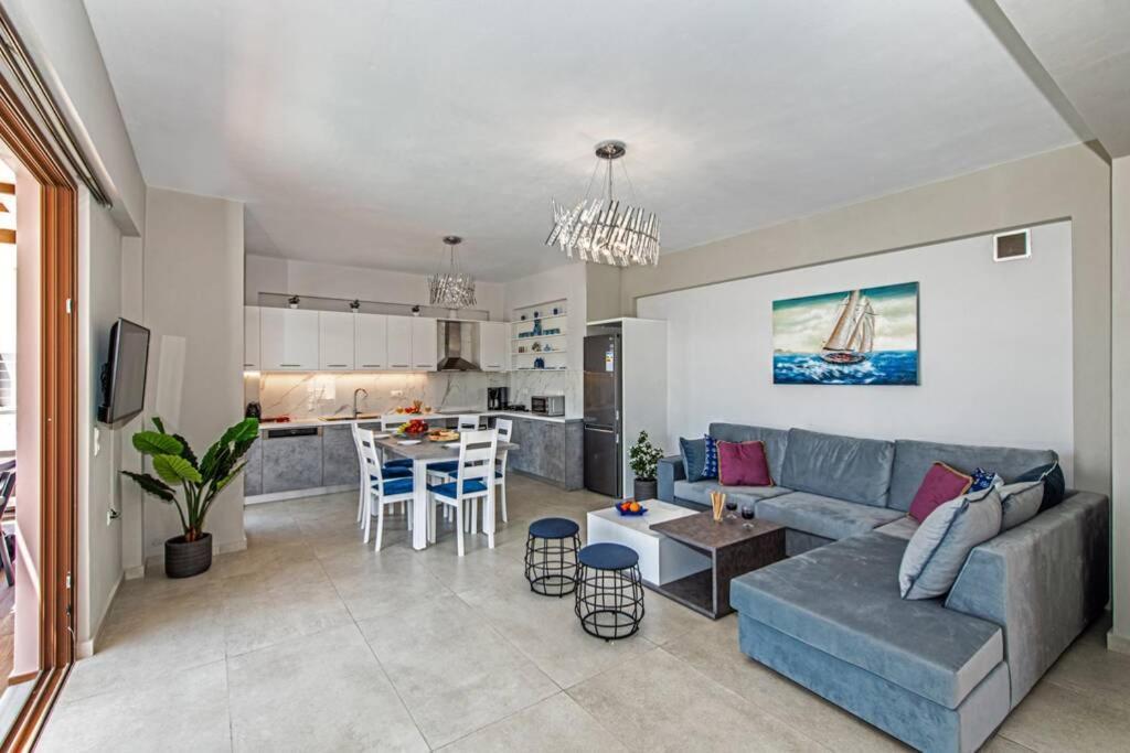 העיירה רתימנו Villa Anthi, A Modern Villa With Salted Water Pool,Hot Tub & Bbq! מראה חיצוני תמונה