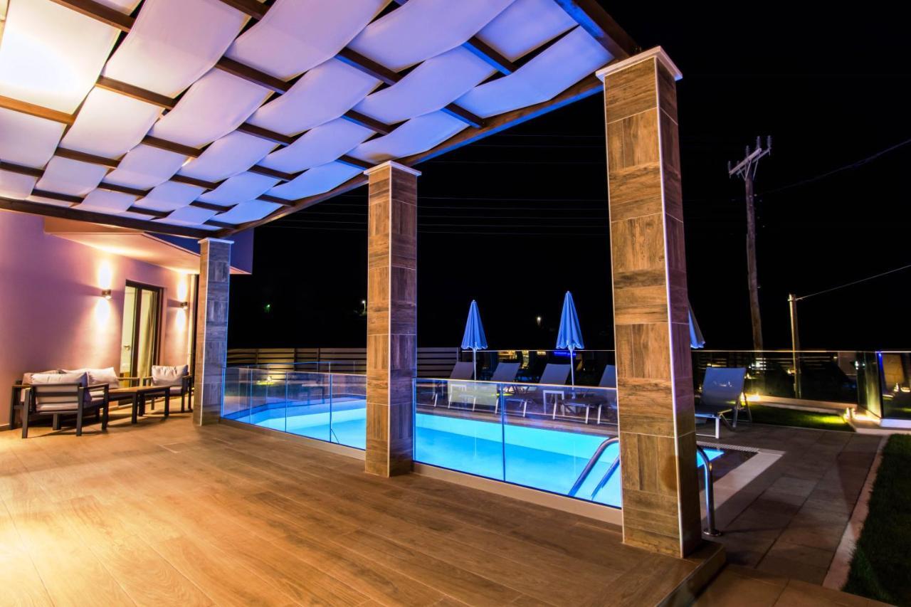 העיירה רתימנו Villa Anthi, A Modern Villa With Salted Water Pool,Hot Tub & Bbq! מראה חיצוני תמונה